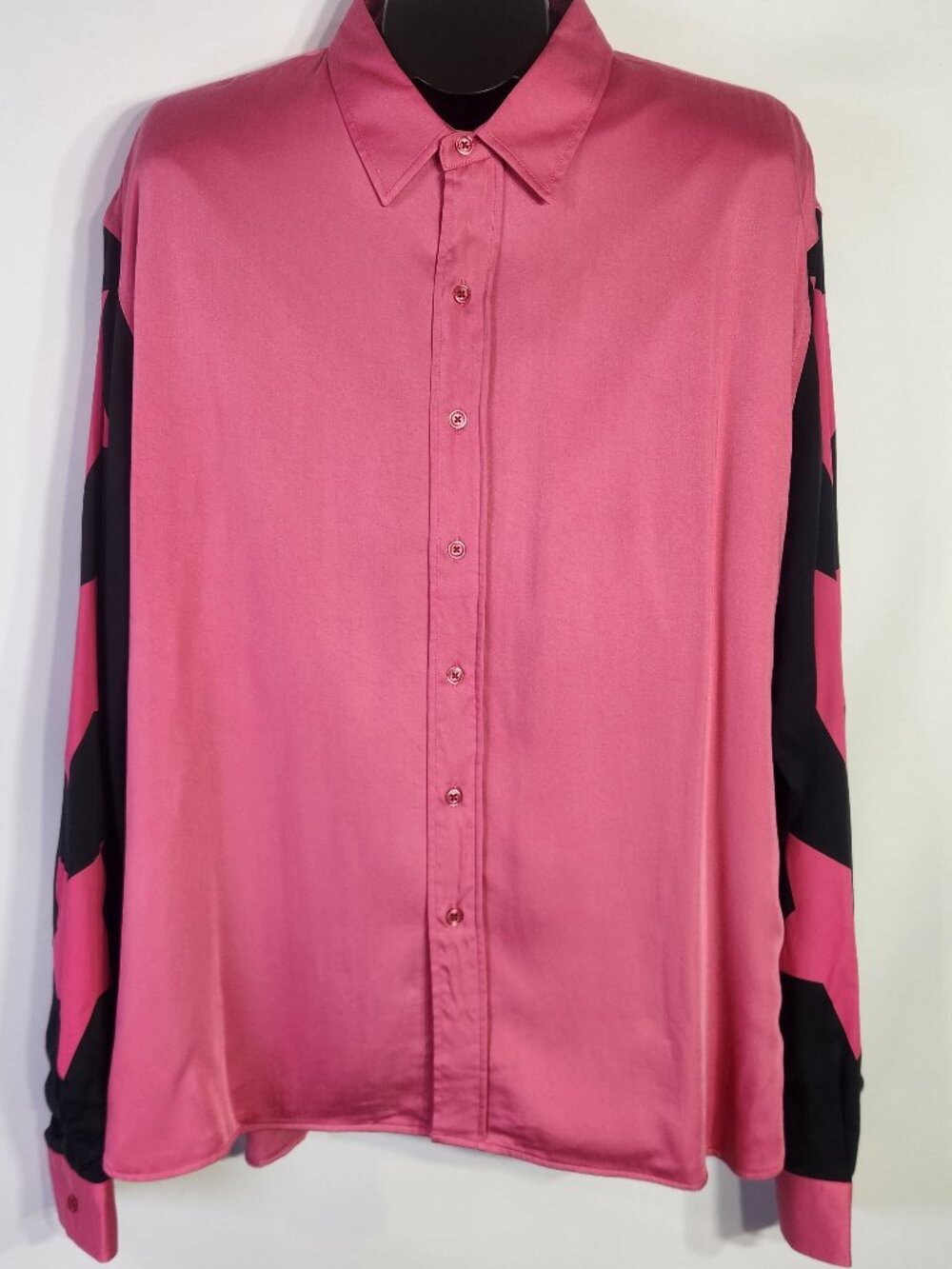 Denim Tears Button Up Long Sleeve Pink Star Shirt – Size XL